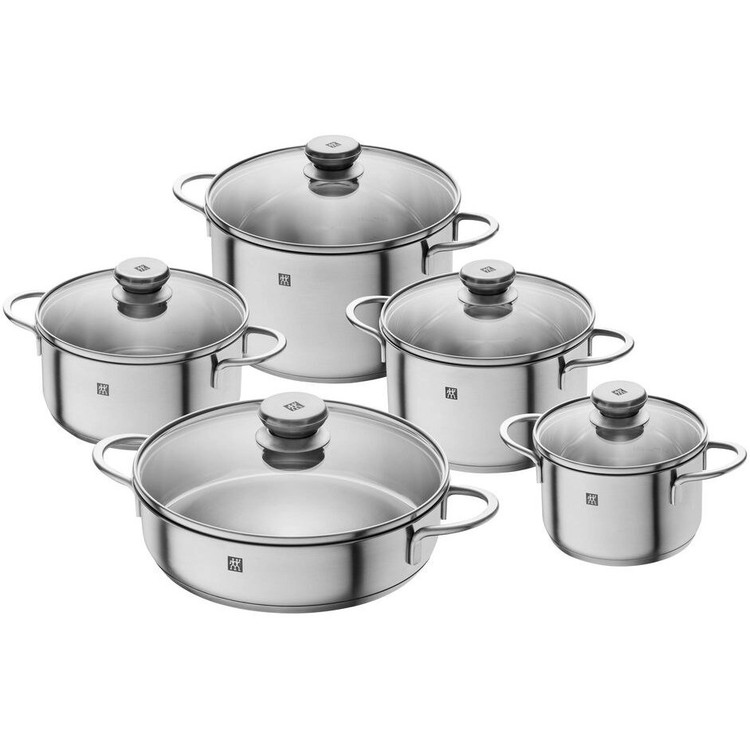 سرویس قابلمه استیل ۱۰ پارچه زولینگ توئین نووا Zwilling twin nova ارسال همان روز( فوری )